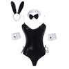 One-piece Patent Leather Rabbit Suit Sexy Lingerie Game Cosplay Bunny Uniform Seduction
