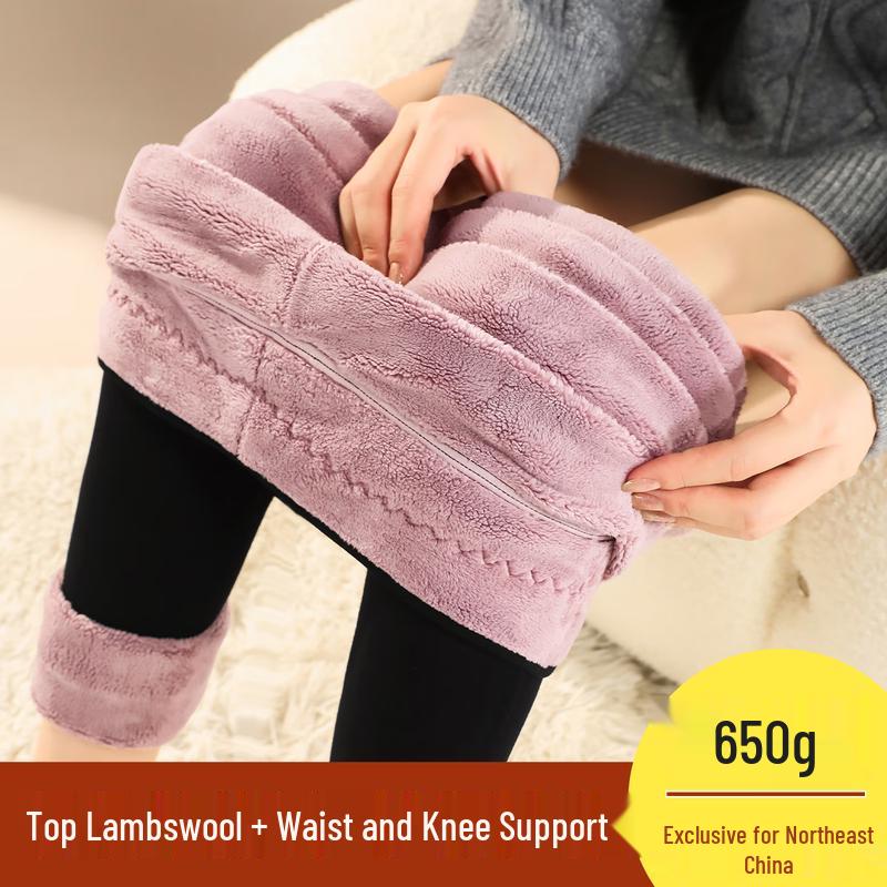 Women's Modal Lambswool Fleece Lined Stirrup Leggings