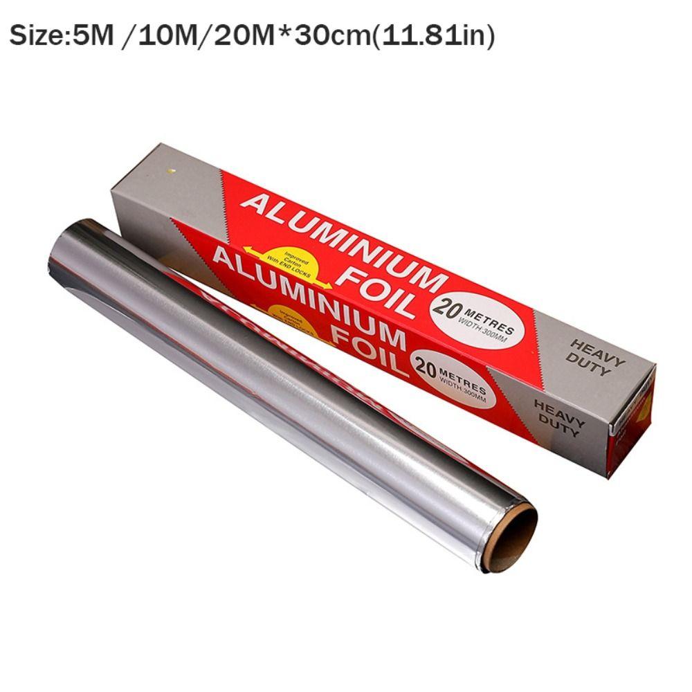 5M/10M/20M Disposable Catering Tin Foil Aluminium Baking Wrap Tin Foil for Ovens Freezers