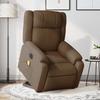 VidaXL Electric Massage Recliner Chair Brown Fabric 3205242