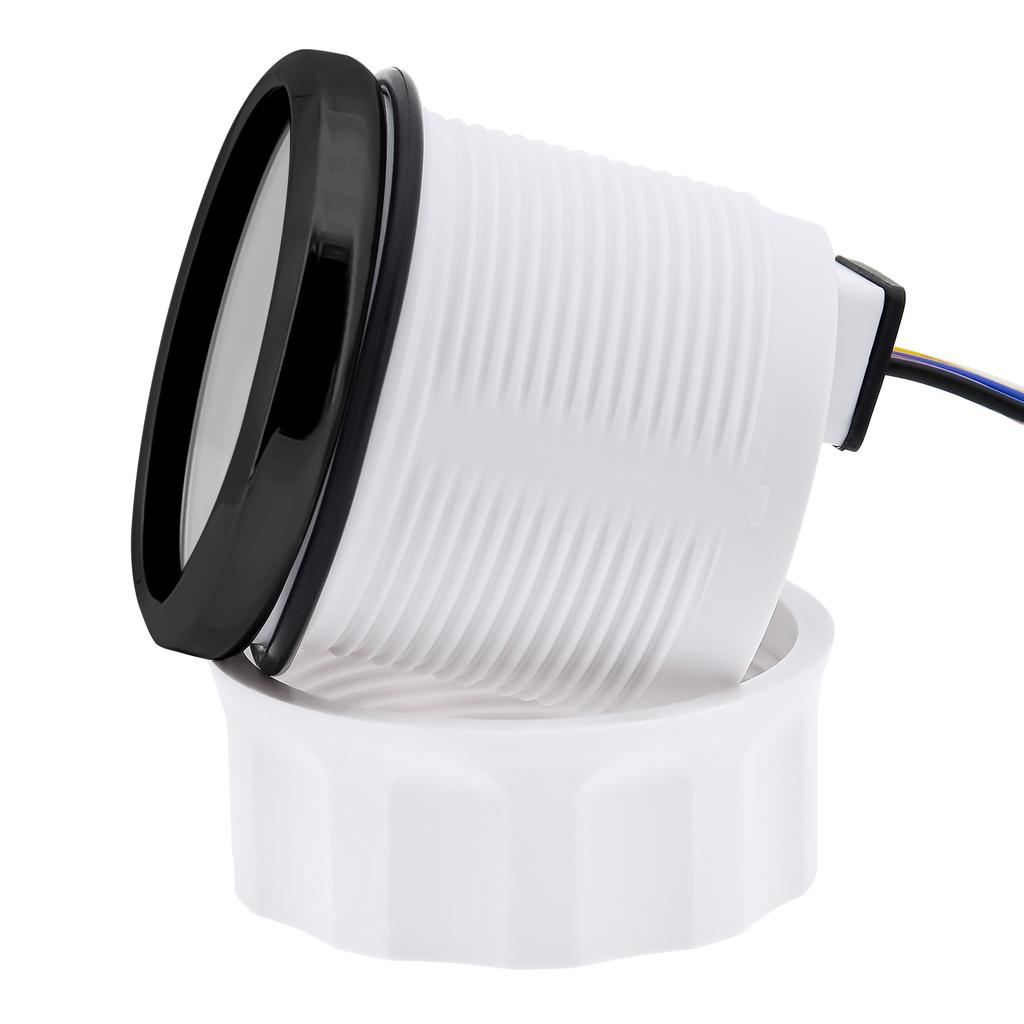 2" 52mm Water Level Gauge with Alarm 0-190 OHM Water Level Meter Indicator 240-33 OHM for Auto Car Boat Yacht Marine 12V 24V DC