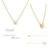 K18 Yellow Gold Necklace Diamond GPCWP21578 [Wisp] 0.10ct