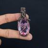 Pink Kunzite Pendant Gemstone Jewelry, 999 Copper Wire Wrapped Pendant, Handmade Jewelry Birthstone Pendant, Gift For Him