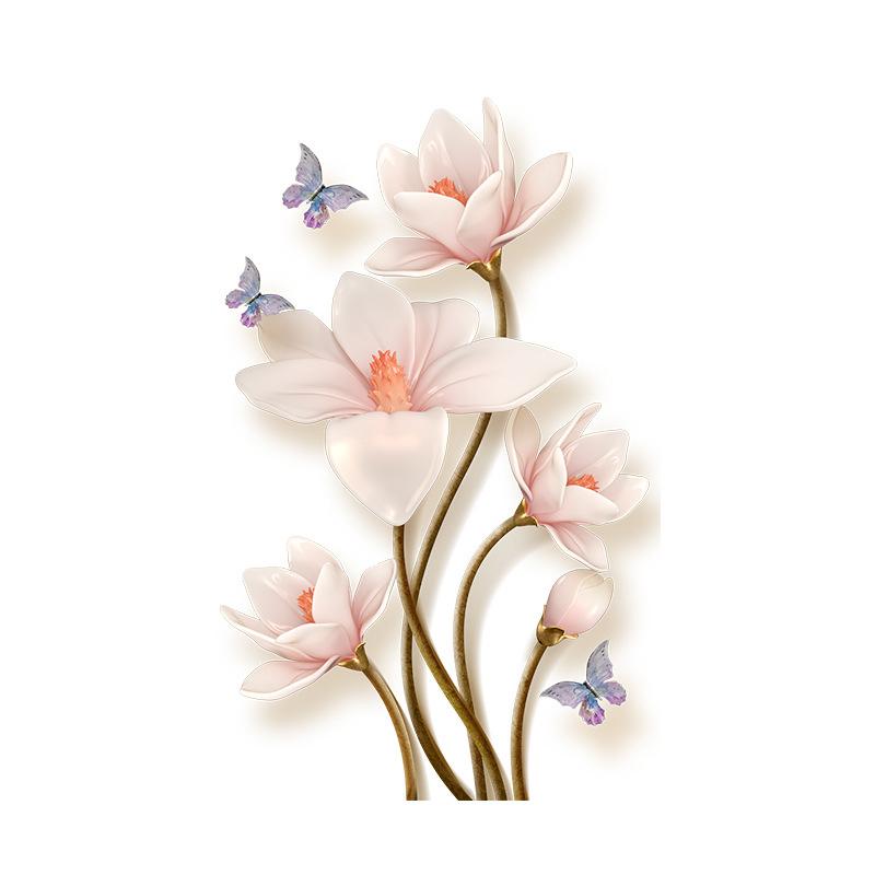 Flower Toilet Stickers Bathroom Seat Cover Sticker Self-Adhesive Removable Waterproof Pvc Sticker Refrigerator Posters