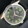 HAND-WINDING VINTAGE HMT JAWAN INDIAN MENS BLACK COLOR DIAL WATCH A700300-5 R202-a700300