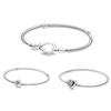 European Bracelet Snake Chain Bangle Mom Love Forever Clip For Women Men Jewelry Accessories Marking Kit