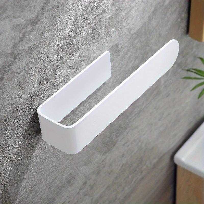 1pcs Wall Mounted Self-adhesive Towel Holder,  Drain Rack And Hook, Multifunctional Bathroom Kitchen Organizer, Home Supplies