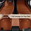 Ideal L7/8/9/ONE Genuine Leather Double-Layer Floor Mats for Six-Seven Seaters