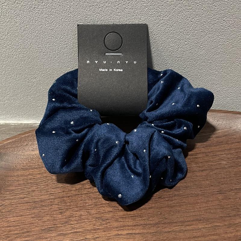 Fashion Women Girls Black Velvet Scrunchie Hair Scrunchies for Hair Elastic Hair Ties Classic Ponytail Free Shipping