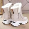 Fashion Platform Short Plush Women Snow Boots Fashion Short Botas Ladies Elegant Wedges Heel Shoes Winter Keep Warm Women's Footwear