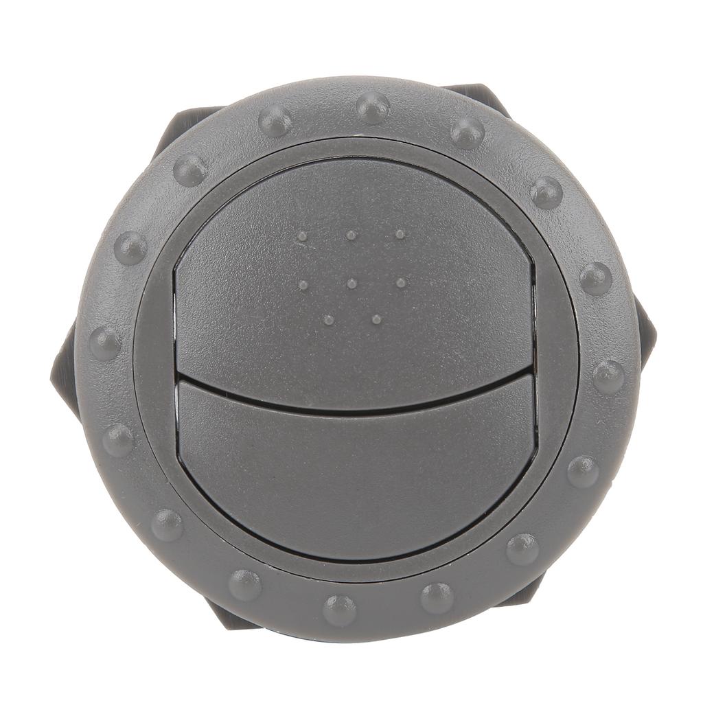 Car Air Conditioner Outlet Vent Trim Knob Style Round Maintenance for RVs Buses BoatsGray