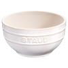 Staub Ivory Ceramic Bowl Microwave Safe Japanese Vintage Colors "Bowl 12cm" [Authorized Product] 40511-833