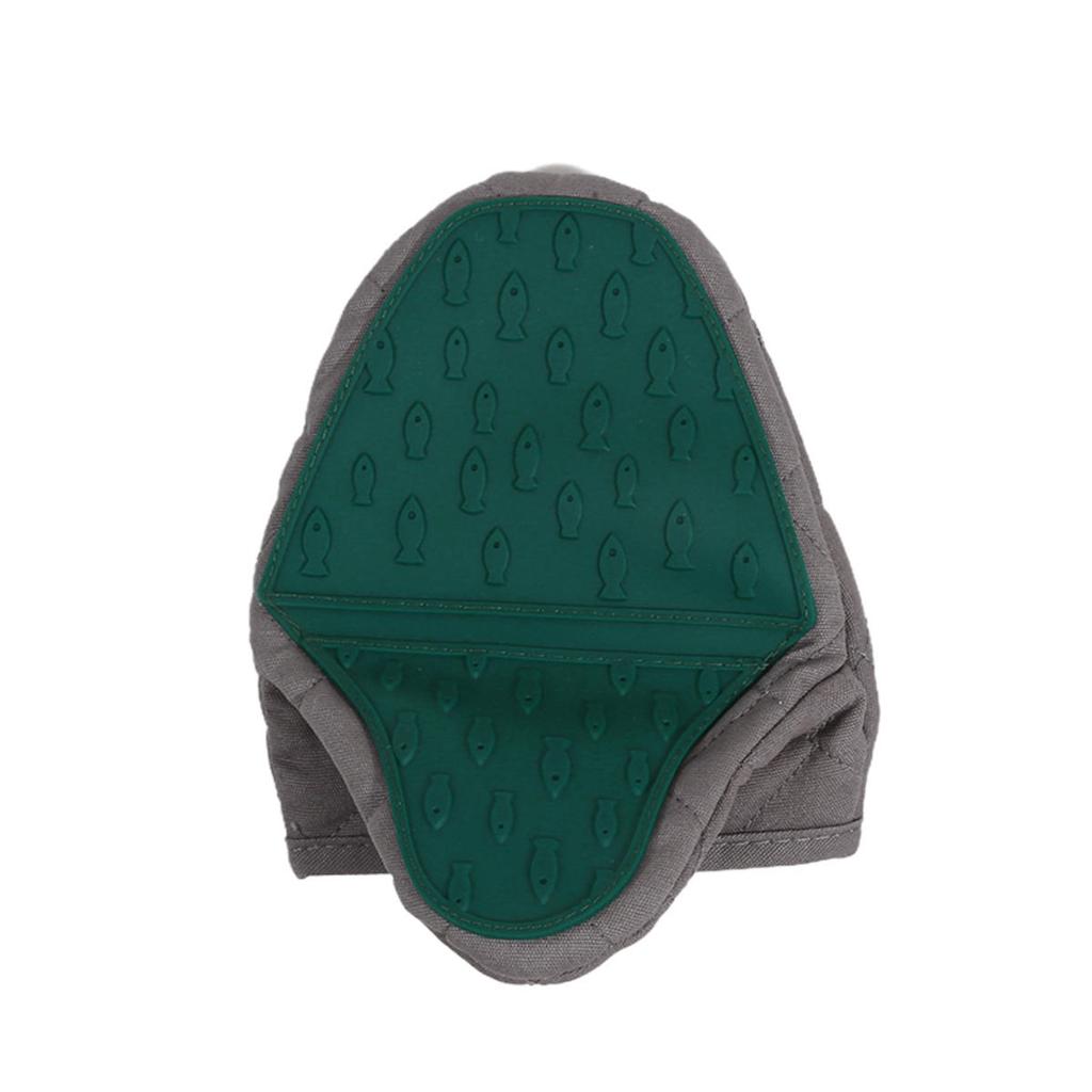 Universal Silicone Anti Scald Oven Glove Fish Shaped Thickened Insulation Gloves BBQ Mitts Tray Dish Bowl Holder Baking Supplies