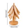 Tree Design Stand Wooden Trivets Non-Slip Decorative Anti Scald Heat Resistant Table Mat Heat Insulated Pad for Hot Dishes