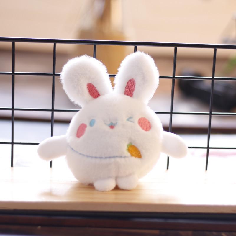 Cute Little Rabbit Pendant Doll Plush Toy Mini Doll Schoolbag Hanging Decoration Keychain Claw Machine Doll
