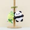 Cartoon Adorable Plush Bamboo Shoot Panda Keychain Cute Gift For Couples And Friends