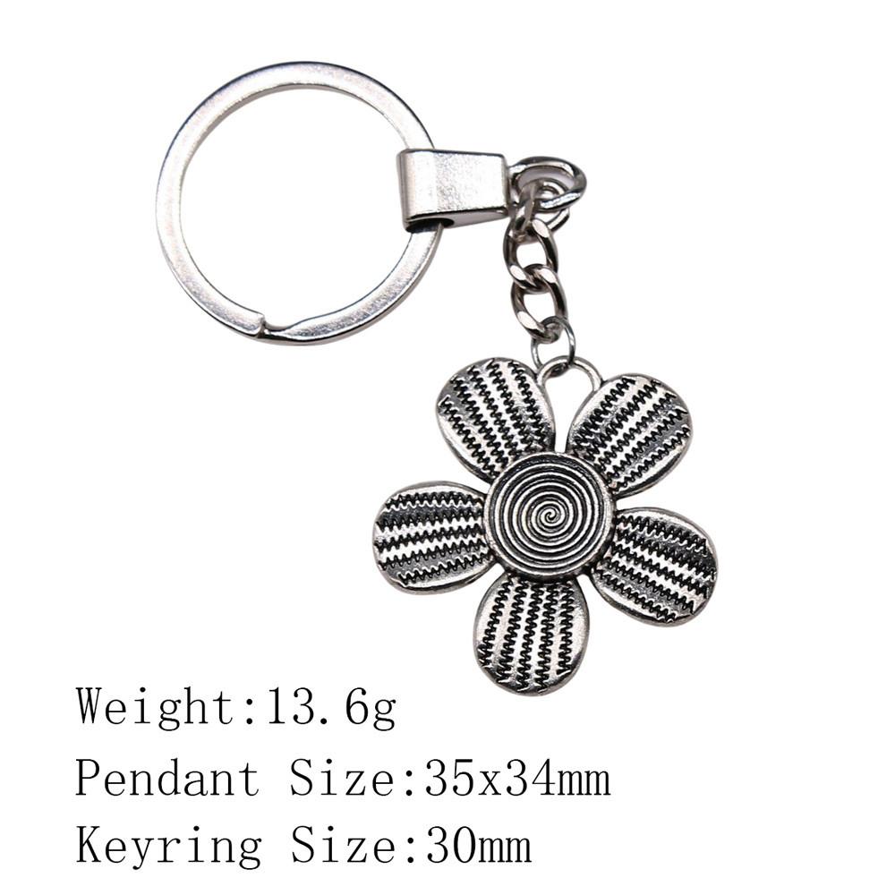 Valentine's Day Car Key Ring The Flower Of Life Keychains Backpack Key Chain For Car