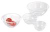 Iwaki AGC Techno Glass Heat Resistant Glass Bowl Round 4 Piece Set Safe Wide Mouth Design for Easy Mixing of Ingredients Low Center of Gravity Design
