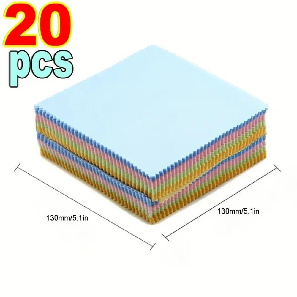Random Color Cleaning Cloth Square Phone Screen Cleaning Wipes Soft Glasses Cleaner