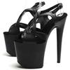 Sexy Women Pole Dance Shoes Pumps Party Club Platform High-heeled 20cm Shoes Summer Peep Toe Sandals