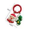 Kawaii Christmas Keychain Cartoon Santa Claus Elk Tree Snowman Pendant Key Ring Backpack Decoration Couple Friends Gifts