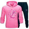 Children's Jogging Girl - Brand - Model - Dark Pink - Long Sleeves - Multisport