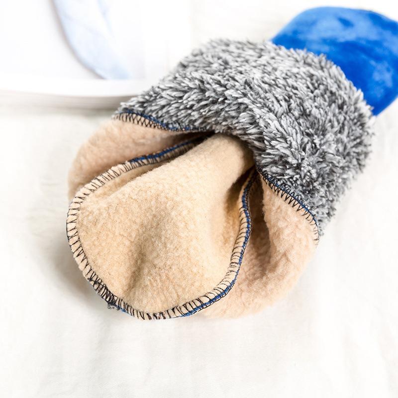 Womens Warm Fuzzy Socks with Non Slip Grip Stretch Velvet Slippers Socks Winter Home Floor Socks