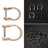 1.4cm/1.9cm Bag Strap Parts Leather Craft Webbing Buckles Metal Buckle D Ring Shackle Clasp