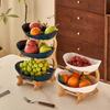 Layer Fruit Plate Home Living Room Plastic Snack Dish Creative Modern Dried Fruit Basket Candy Dish Cake Stand Salad Bowl