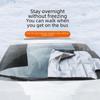 200*70CM Car Sunshade and Snow Shield - Windshield Cover for Snow Protection, Silver Coated Cloth, 190T