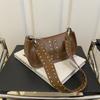 High Value Simple Shoulder Bag Autumn Retro Personalized Casual Rivet Underarm Baguette Bag