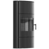 Wood Burning Steel Stove KRATKI AB/S/2/ROLLO High 10 kW Ø 150 Black Thermotec