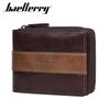 Men Zipper Short Wallets Vintage Design Business Card Holder Coin Cash Purse Wallet