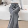 Women's Elastic Waist Drawstring Wide-Leg Casual Pants