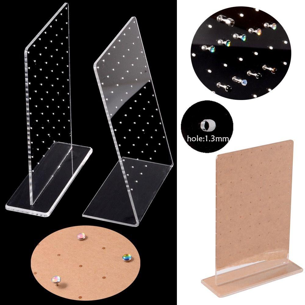 Transparent Jewelry Display Rack Handicrafts Nose Ring Holder Accessories Necklace Display