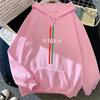 2025 Hot Sale Woman Milan Print Hoodies Urban Casual Fashion Hooded Long Sleeve Pullover Female Home Outdoor Comfort Sweatshirts
