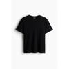 H M Regular FiT Pique T sHirT Black
