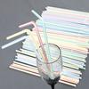 100Pcs Drinking Straws Food Grade Disposable Plastic BPA Free Soda Beverage Straws