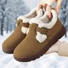 Shoes Women's Cotton Shoes Winter New Fashion Versatile Cotton Boots Fleece Thickened One-pedal Snow Boots 2025