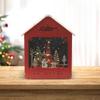 Рождественский снежный домик светящаяся сцена деревянная фигурка для дома
