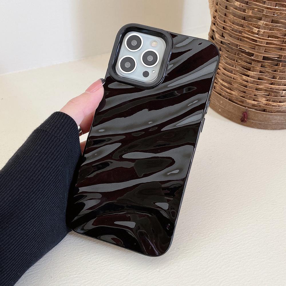 Wavy Pattern Candy Color Phone Case For iPhone 13 Case iPhone 14 15 Pro 11 12 Pro Max X XR XS 7 8 Plus SE Soft Shockproof Cover