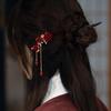 Retro Flower Hair Forks Ancient Style Hair Bun Headdress Vintage Hairpin Hanfu Party