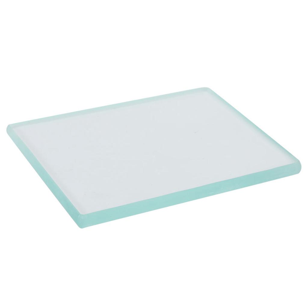 Leather Polishing Tempered Glass Burnisher Slicker Leather Craft Tools 130 X 100 X 8mm