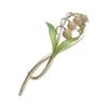 New Women Elegant Gold Lily of The Valley Geometric Crab Claw Hair Hairpin Clips Vintage Metal Headband Hair Accessories
