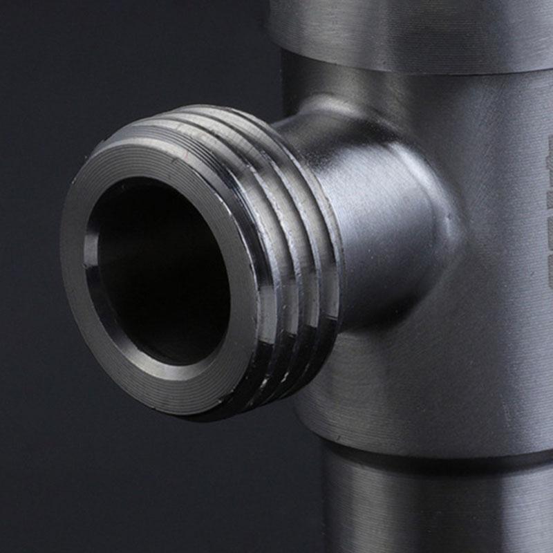 Угловые запорные клапаны из нержавеющей стали 304 G1/2 20 мм, запорный клапан для холодной и горячей воды для ванной комнаты, туалета, раковины, аксессуары a1