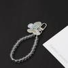 Crystal Butterfly Keychain Trendy Dreamy Transparent Bead Lanyards Keyring for Women Car Keys Bag Decor Pendant for Airpods