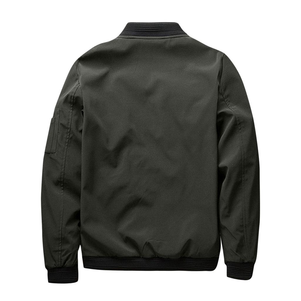 Spring And Autumn Youth Men's Stand Collar Zipper Casual Jacket Men's Coat