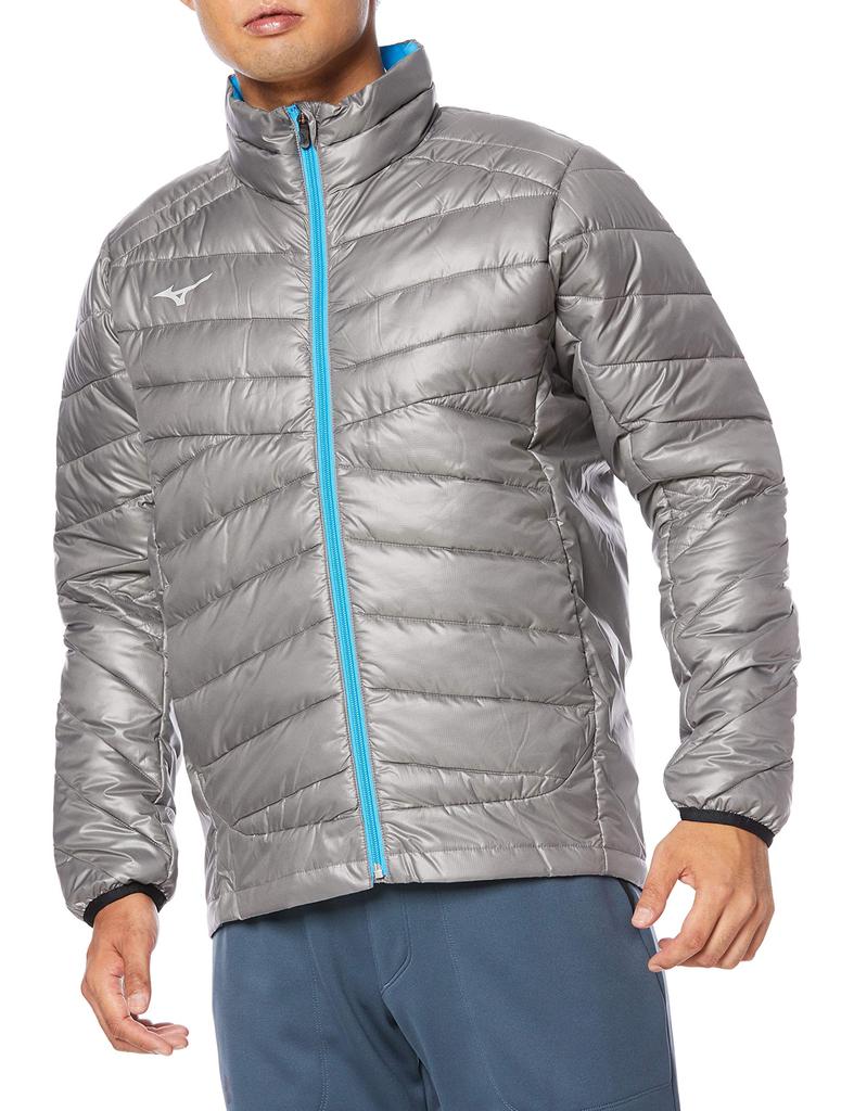 Mizuno Techfill Training Steeple Size XS Jacket, Men's, 32ME0535, Gray, (Japan XS)