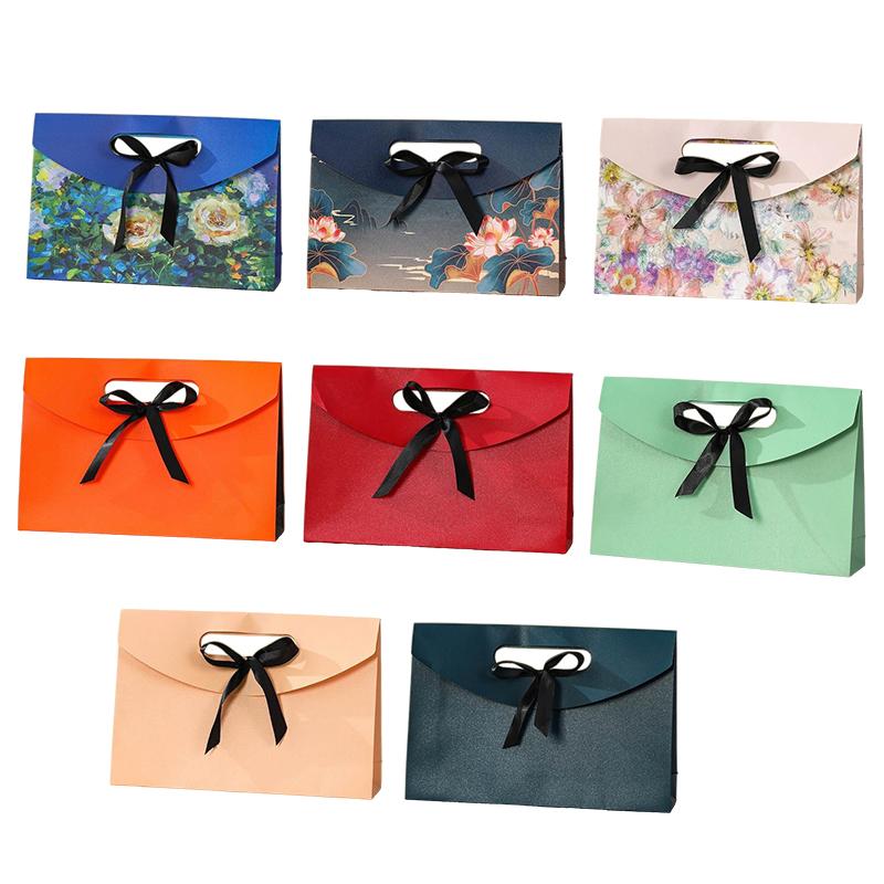 1Pc Gift Box Party Supply Bow Envelope Gift Box Bow Envelope Gift Carton Premium Feel Paper Gift Box Gift Multicolor