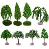 Green Micro Garden Flower Tree Accessories Scene Model Toy Miniature Landscape Trees